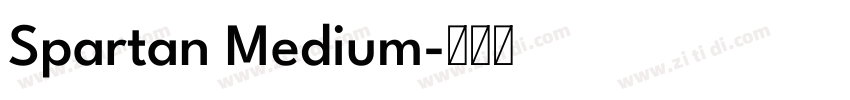 Spartan Medium字体转换